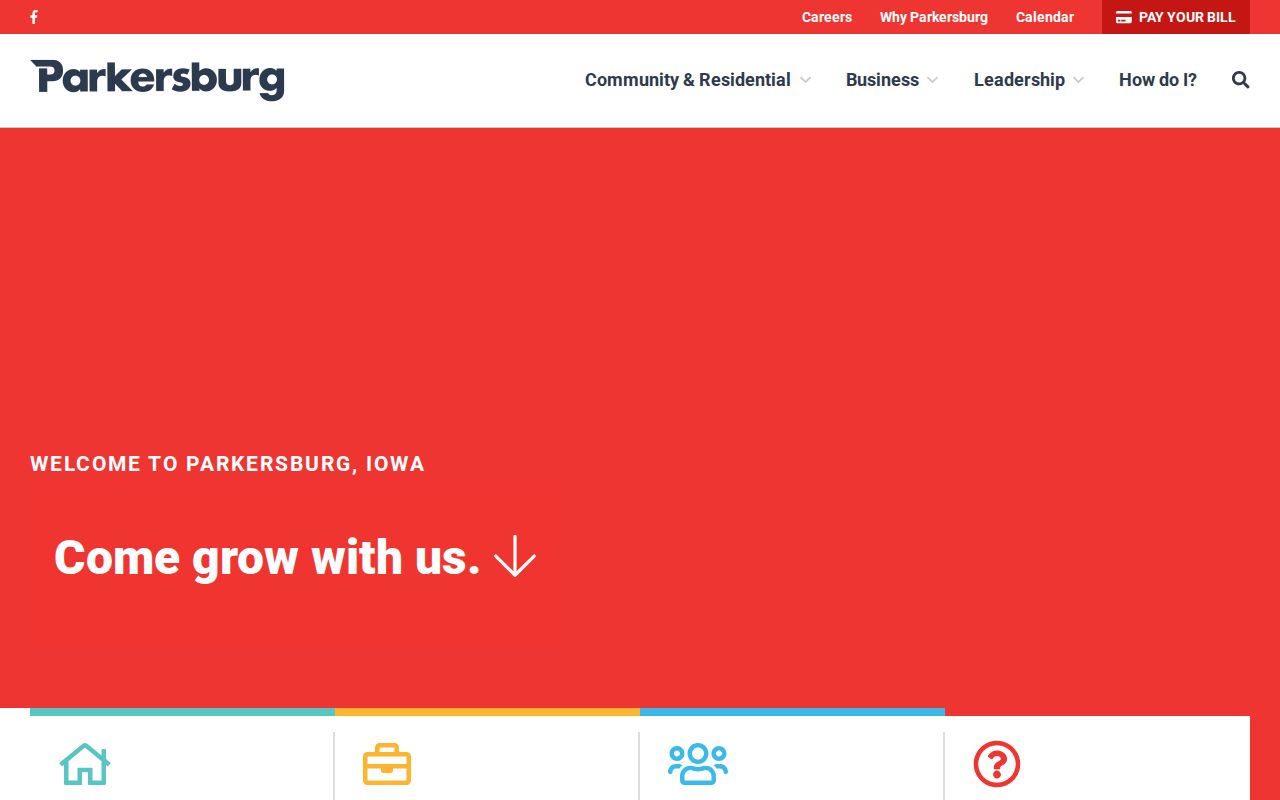 Official Parkersburg city website and community information